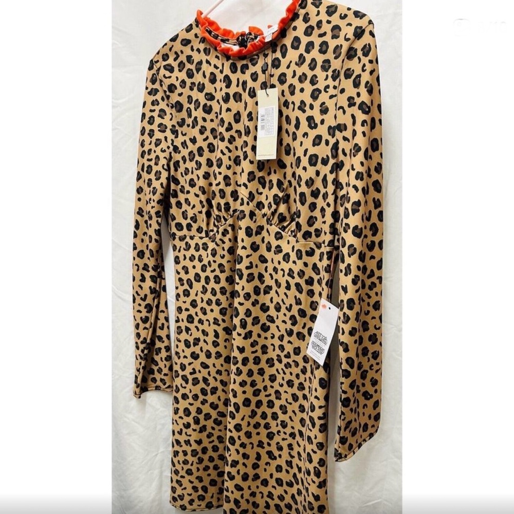 NEVER FULLY DRESSED LEOPARD PATTERN LONG SLEEVE D… - image 2